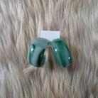 Jade Dreams Hoops Earrings Vintage Vibes Boutique
