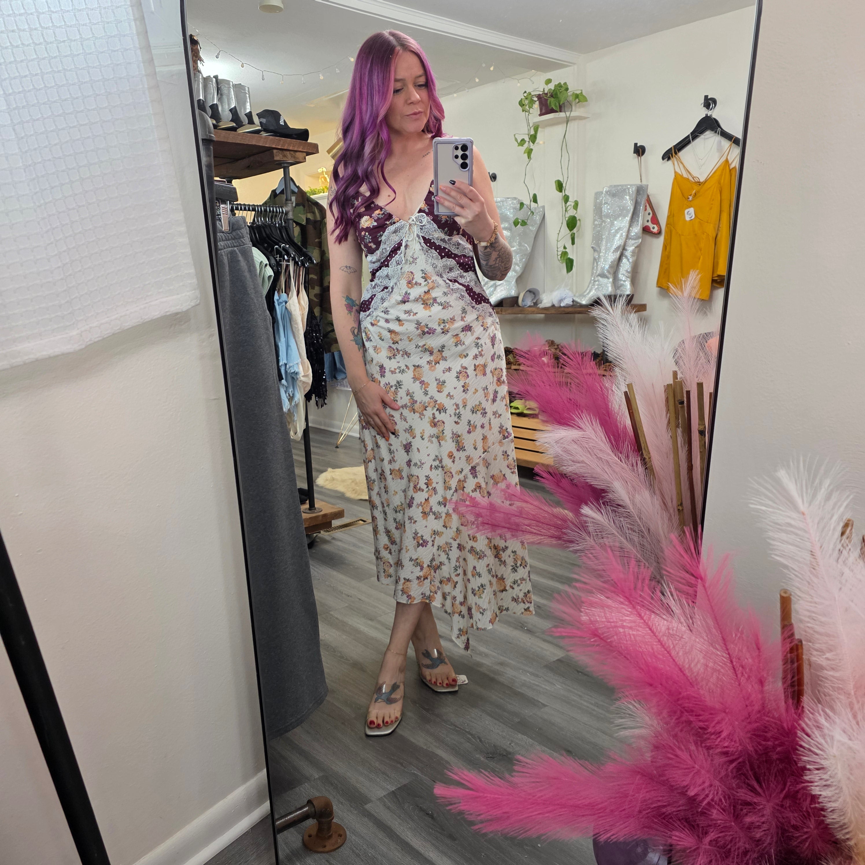 Alesha Dress Midi Dress Steve Madden