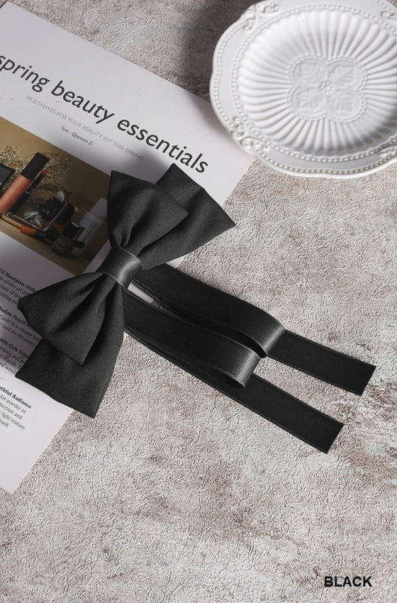 Hair Bow Zenana Black