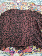 Visage Leopard Print Wrap Top  Vintage Vibes 607   