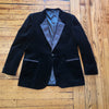 Raffinati Vintage 1990s Men's Velvet Tuxedo Jacket Black