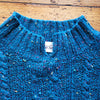 Allison Smith Cable Knit Popcorn Confetti Split Turtleneck Sweater Size Medium
