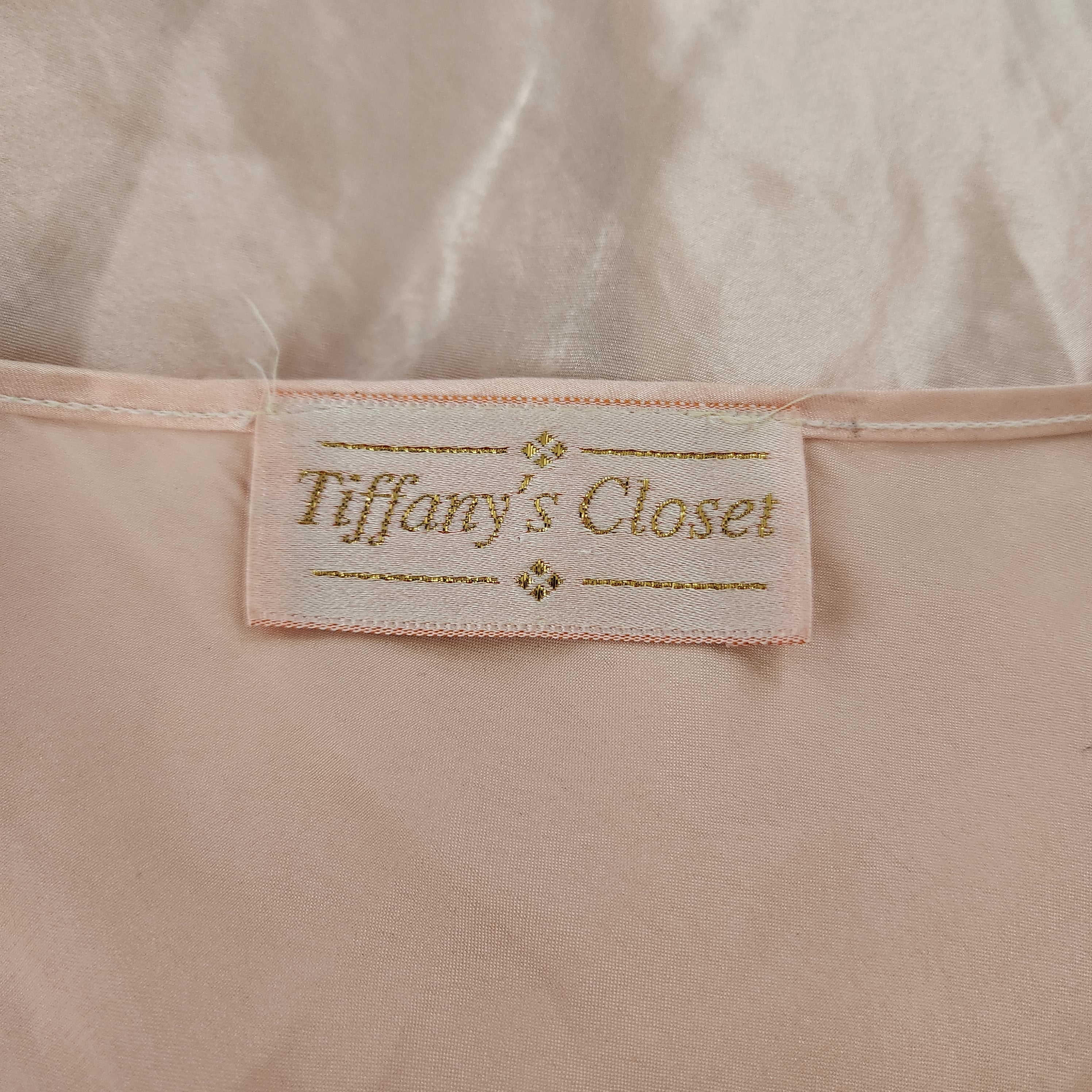 Tiffany's Closet Satin Nightgown Full Length Slip Size Large
