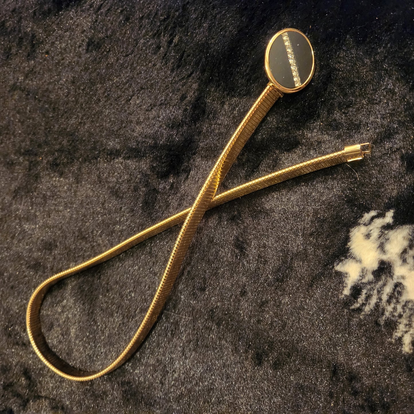 Parklane Gold Elastic Belt  Vintage Vibes 607   