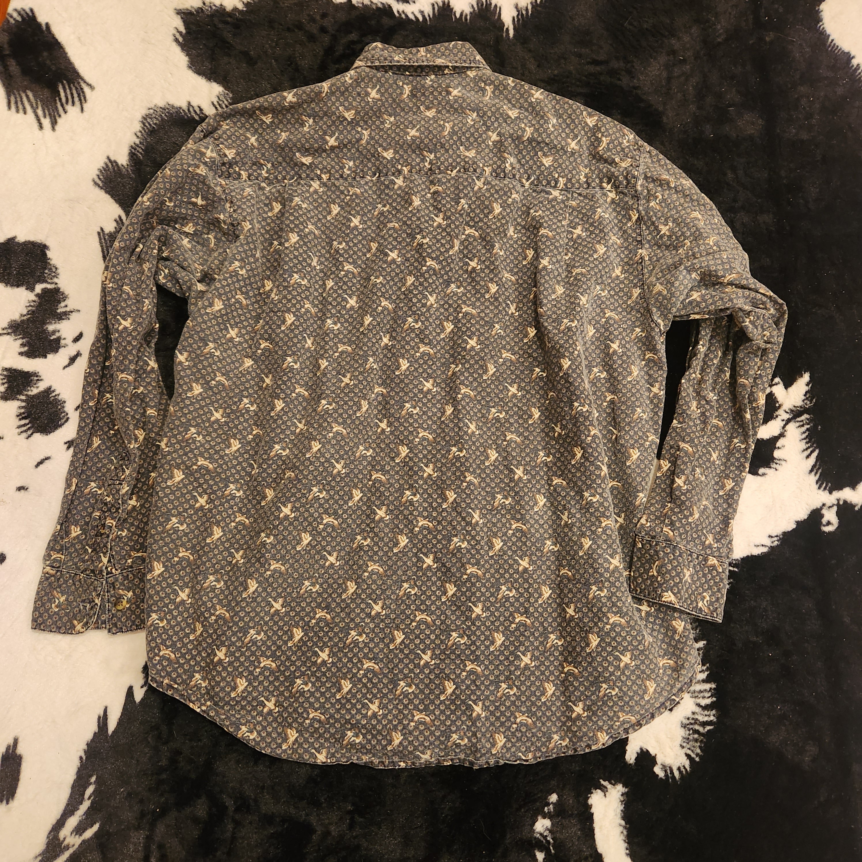 Bugle Boy Company Button Down Duck Print Shirt  Vintage Vibes 607   