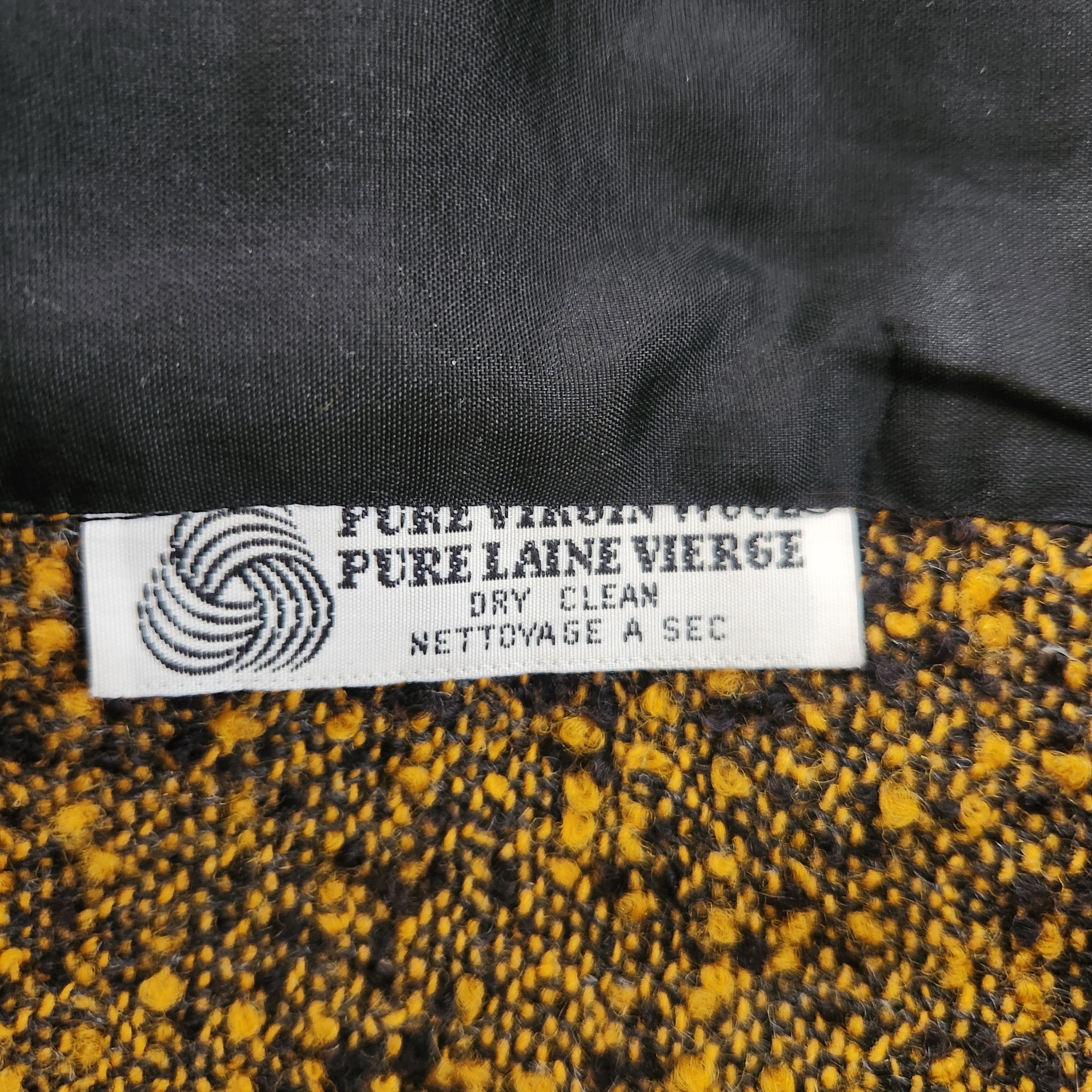 Cassis Vintage Pure Virgin Wool Blazer Jacket Mustard Yellow Size 8