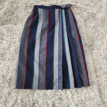  Haberdashery Collection by Personal Petites Vintage Stripes Wool Midi Skirt  Vintage Vibes Boutique   