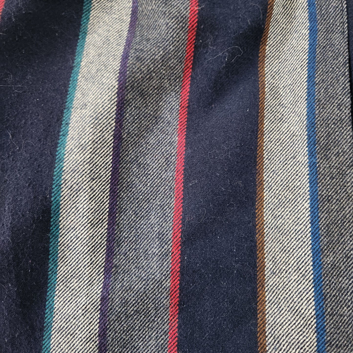 Haberdashery Collection by Personal Petites Vintage Stripes Wool Midi Skirt  Vintage Vibes Boutique   