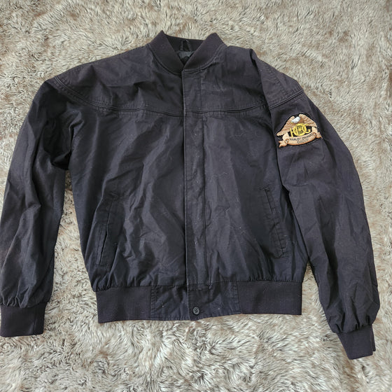 Vintage Windbreaker Brand Harley Owners Group Bomber Jacket Black Size Large