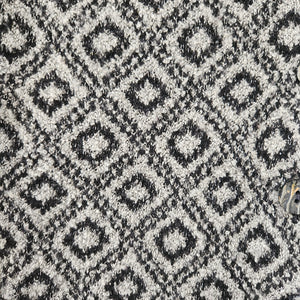 Donna Maurizio Vintage Gray and White Diamond Print Sweater Vest Size Large