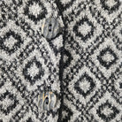 Donna Maurizio Vintage Gray and White Diamond Print Sweater Vest Size Large  Vintage Vibes Boutique   