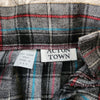 Acton Town Vintage 1970s Plaid Midi Skirt Gray
