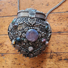 Vintage 1960's Tibet Handcrafted Metal & Semi Precious Stones Ornate Evening Bag  Vintage Vibes Boutique   