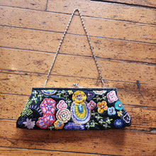  New York & Company Vintage 1990s Embroidered and Beaded Floral Handbag