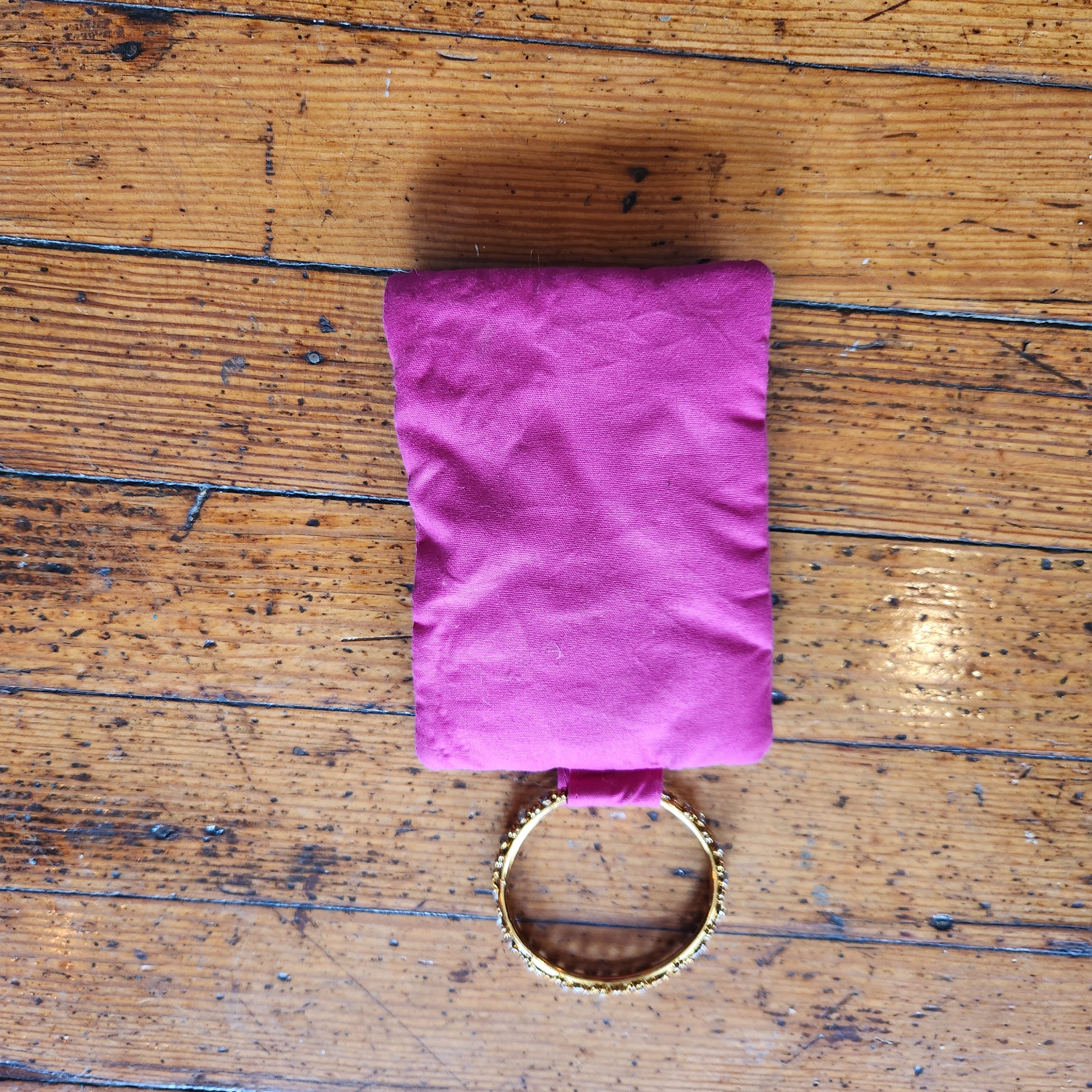 Two's Company Vintage Y2K Bracelet Wristlet Bag Pink Beaded Made in India