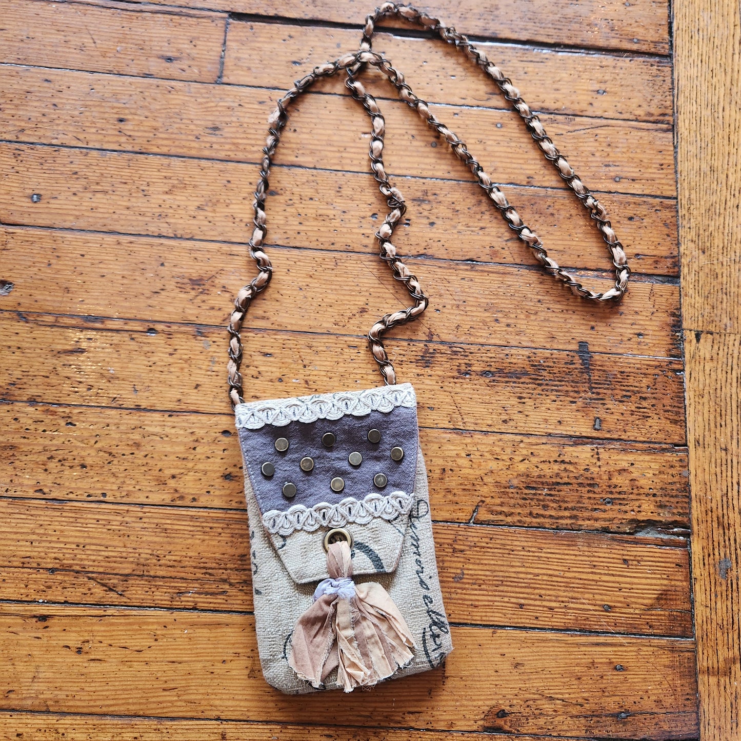 VO-HO Vintage Boho Collection Flax Chain Strap Crossbody Bag  Vintage Vibes Boutique   