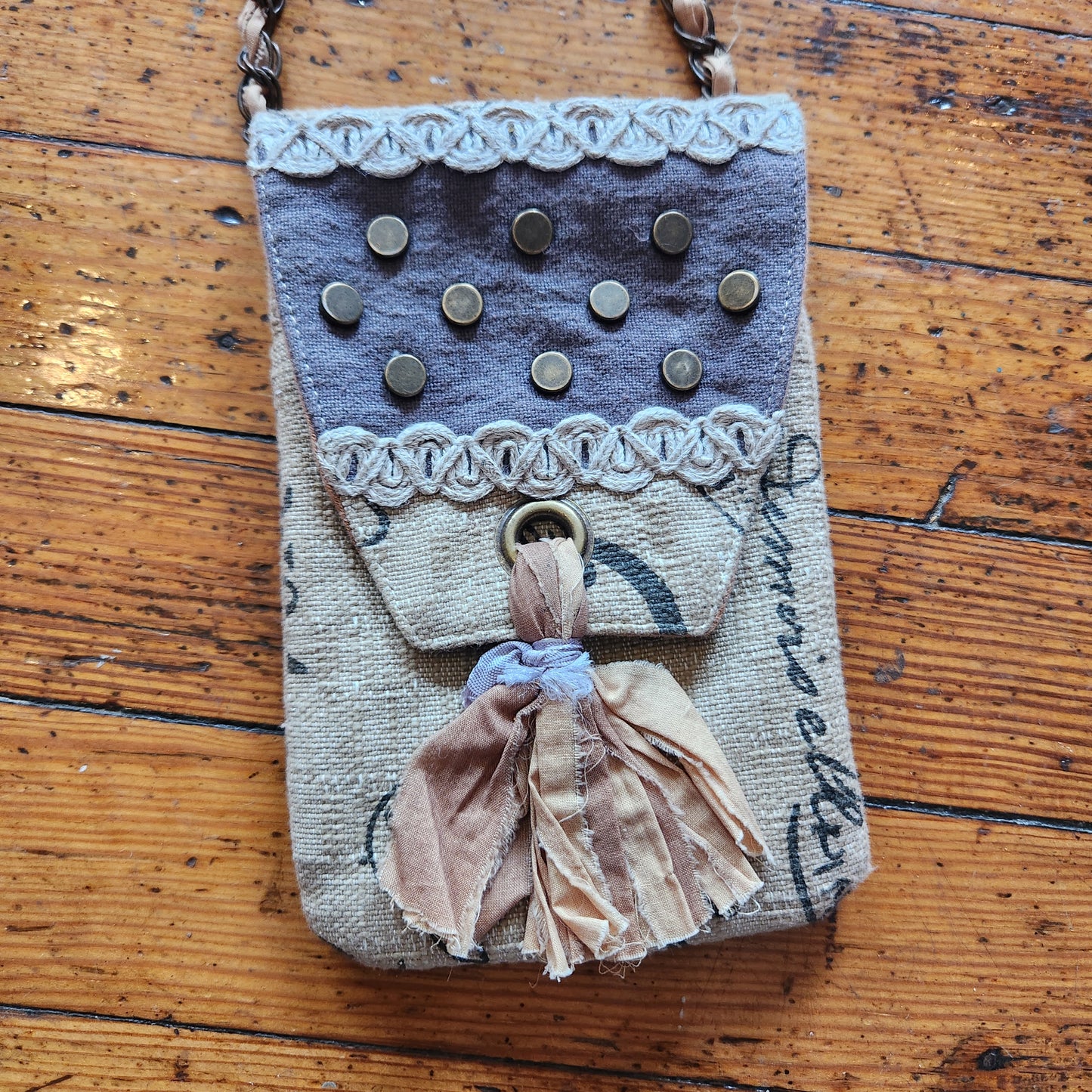 VO-HO Vintage Boho Collection Flax Chain Strap Crossbody Bag  Vintage Vibes Boutique   