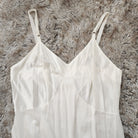Sears Vintage Lingerie Slip White Adjustable Straps Size 36  Vintage Vibes Boutique   