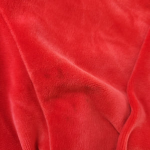 Mackenzie Vintage Velour Cowlneck Sweatshirt Red and Black Size Medium