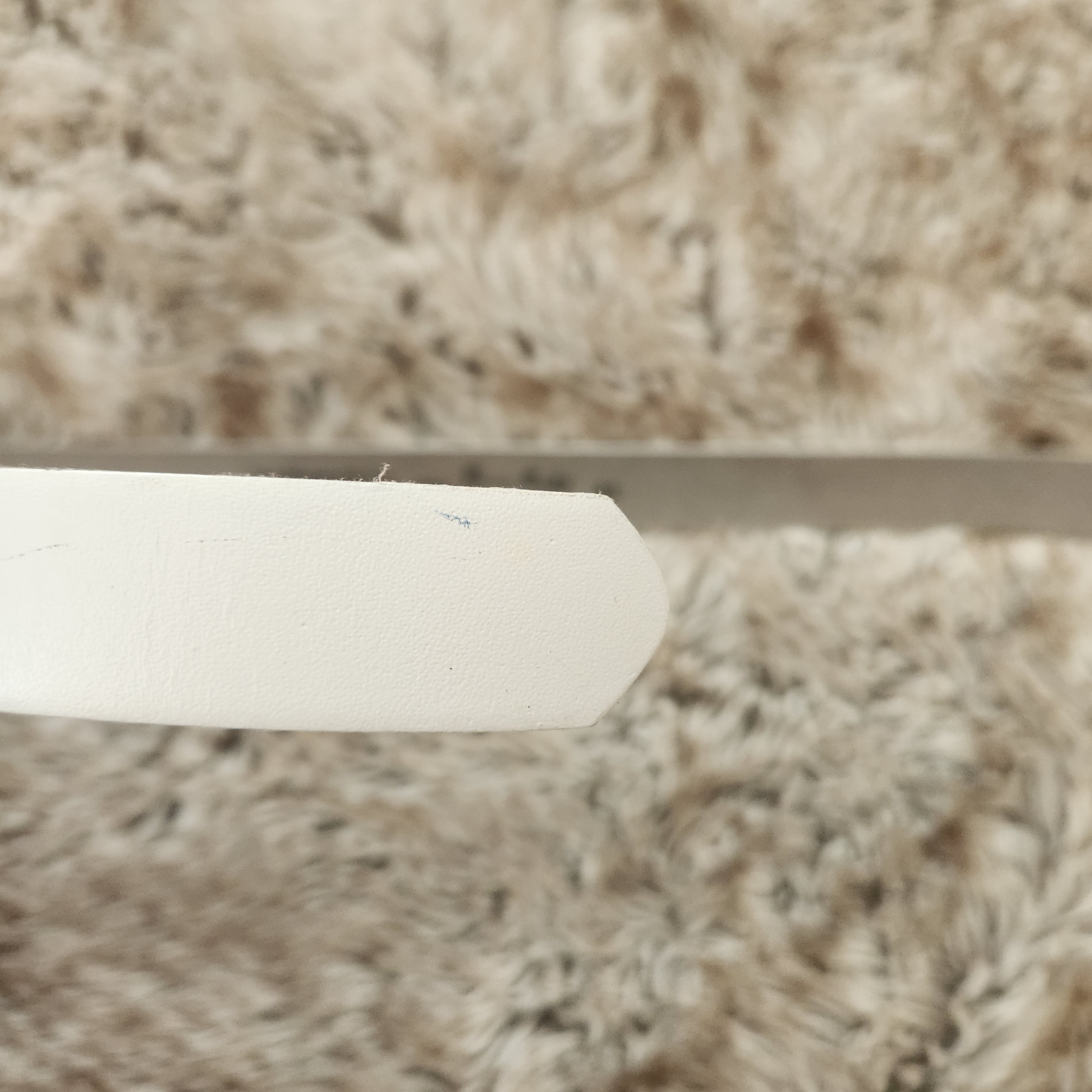 Lamborghini Vintage White Genuine Bonded Leather Belt Size 34  Vintage Vibes Boutique   