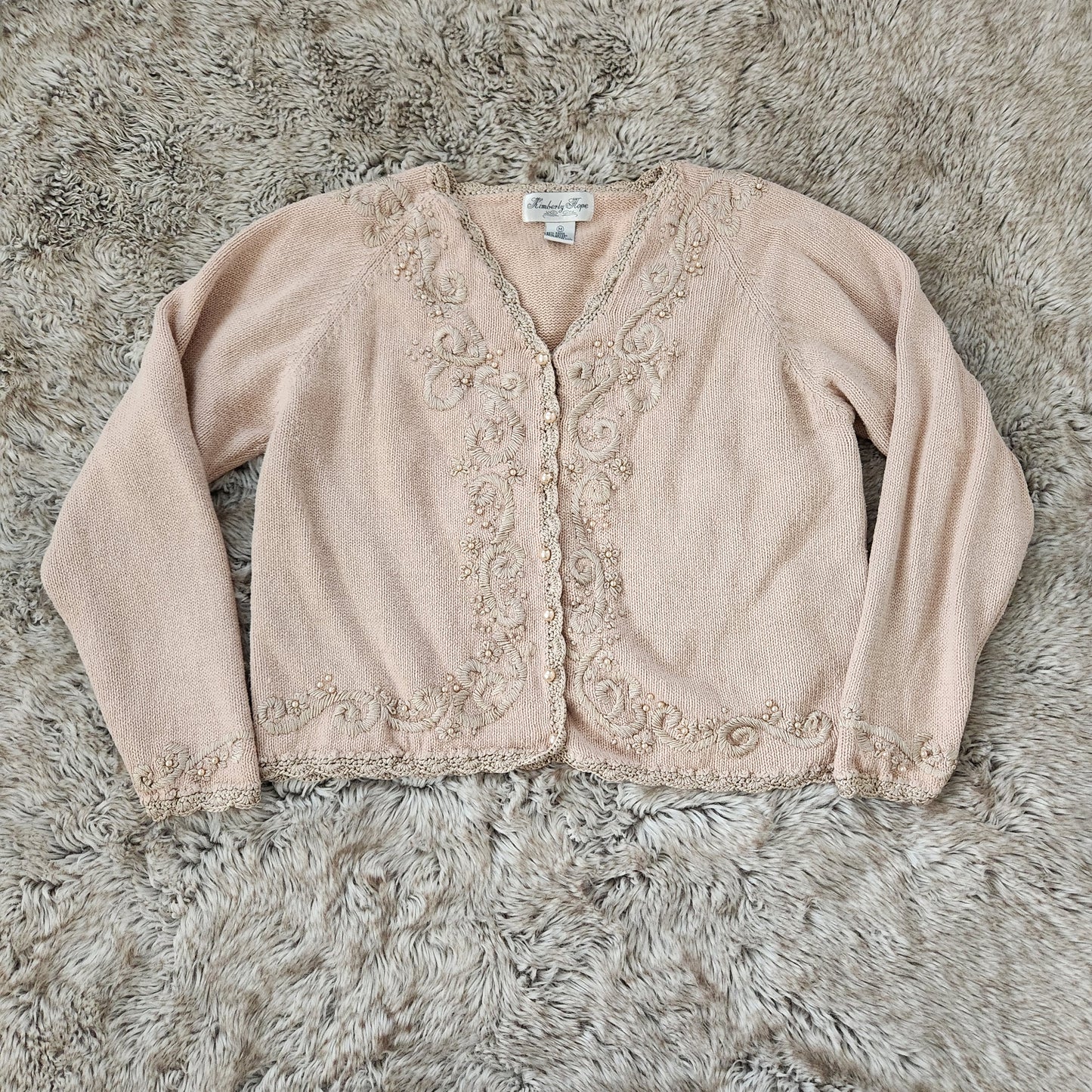 Kimberly Hope Vintage Cardigan Sweater Size Medium  Vintage Vibes Boutique   
