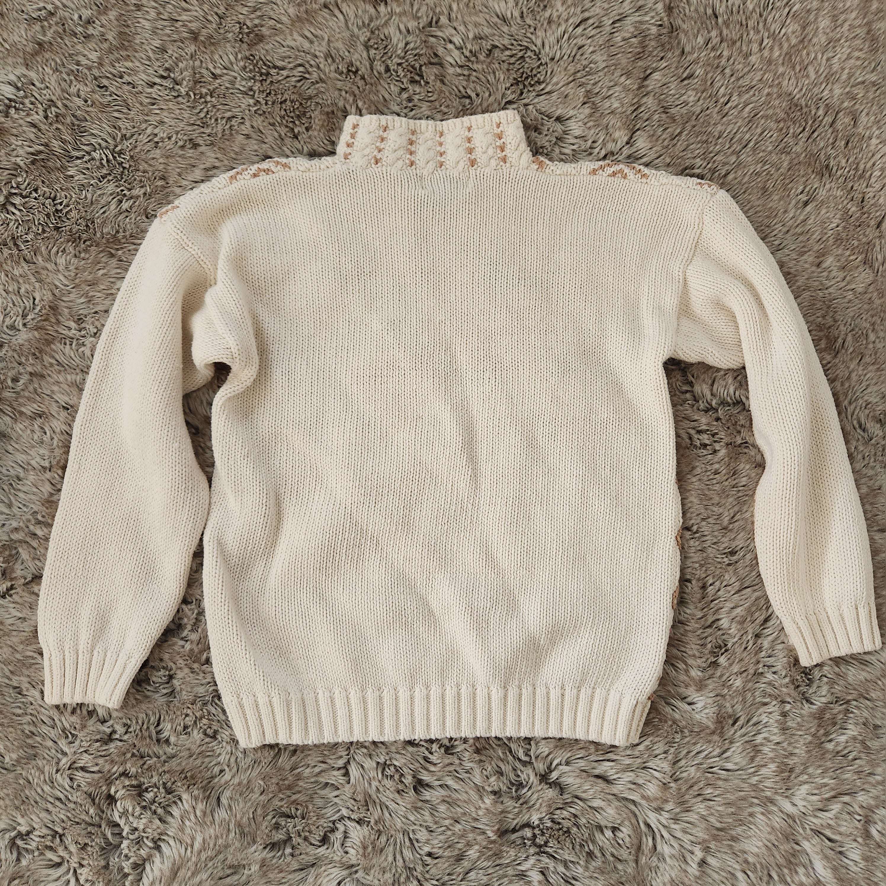 Beldoch Petites Vintage Knit Floral Turtleneck Sweater Size Small  Vintage Vibes Boutique   