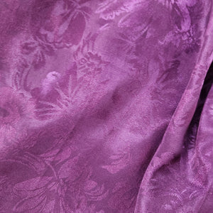 Sleep Solutions Vintage Satin Purple Full Length Robe Size 2X