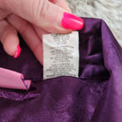 Sleep Solutions Vintage Satin Purple Full Length Robe Size 2X  Vintage Vibes Boutique   