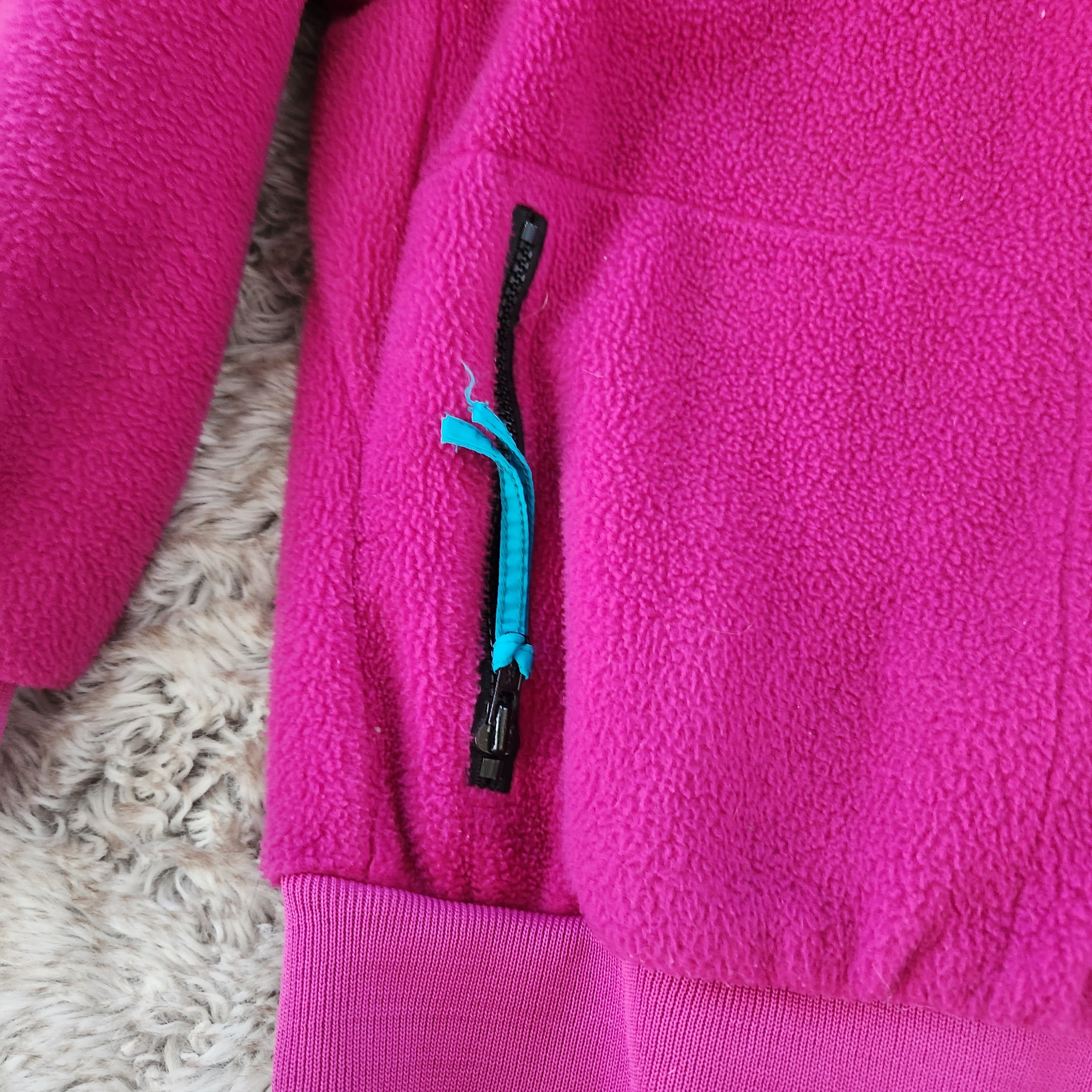 Columbia Sportswear Company Vintage Long Sleeve Pink Fleece Full Zip Jacket XL