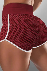 Red Honeycomb Shorts