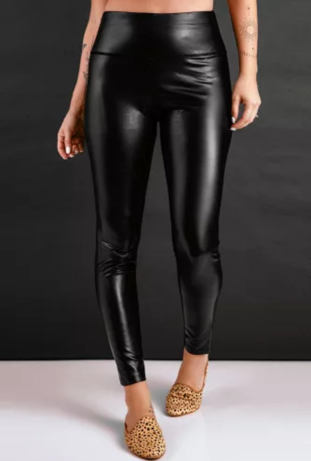 Pleather Leggings  Vintage Vibes 607   