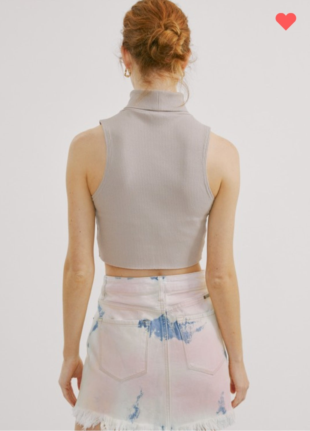 KanCan Pink Tie Dye Frayed Denim Skirt  KanCan   