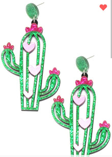  Cactus Post Back Earrings  Vintage Vibes 607   