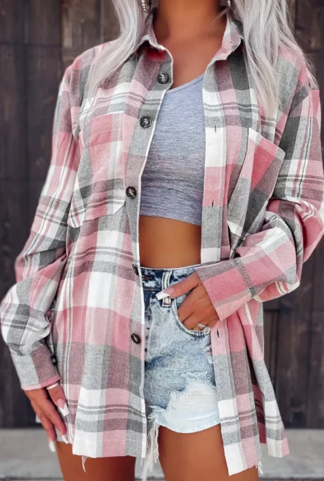Pink and Gray Flannel