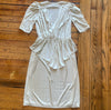 Joni Blair of California Vintage Peplum Wrap Dress Size 5