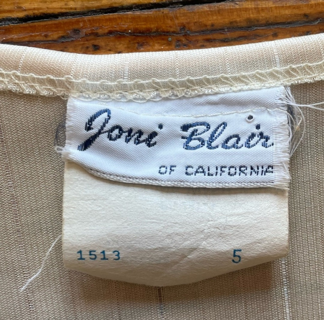 Joni Blair of California Vintage Peplum Wrap Dress Size 5  Vintage Vibes 607   