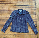 Jones Wear Snake Print Top Size 4  Vintage Vibes 607   