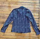 Jones Wear Snake Print Top Size 4  Vintage Vibes 607   
