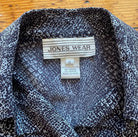 Jones Wear Snake Print Top Size 4  Vintage Vibes 607   