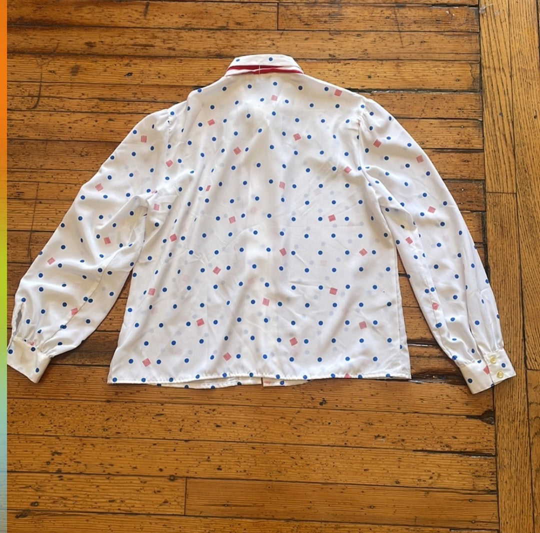 Personal Petites Button Down Blouse Size 16  Vintage Vibes 607   