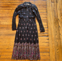  Liz Claiborne Paisley Midi Shirt Dress Size 8