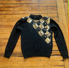 Pappagallo Angora Sequin Sweater Size Medium  Vintage Vibes 607   