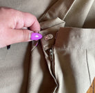 Vintage A Line Midi Skirt with Buttons Khaki Size 9/10  Vintage Vibes 607   