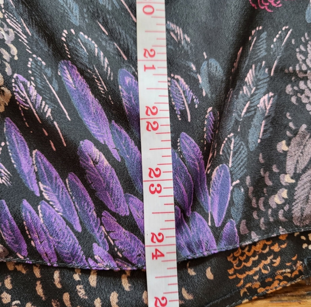 Caron Chicago Vintage Button Down Tie Neck Blouse  Vintage Vibes 607   