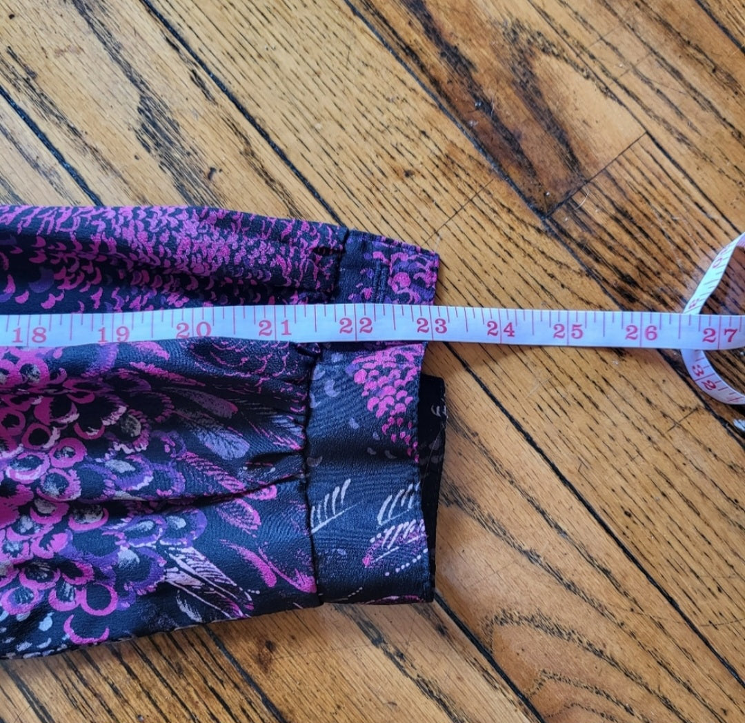 Caron Chicago Vintage Button Down Tie Neck Blouse  Vintage Vibes 607   