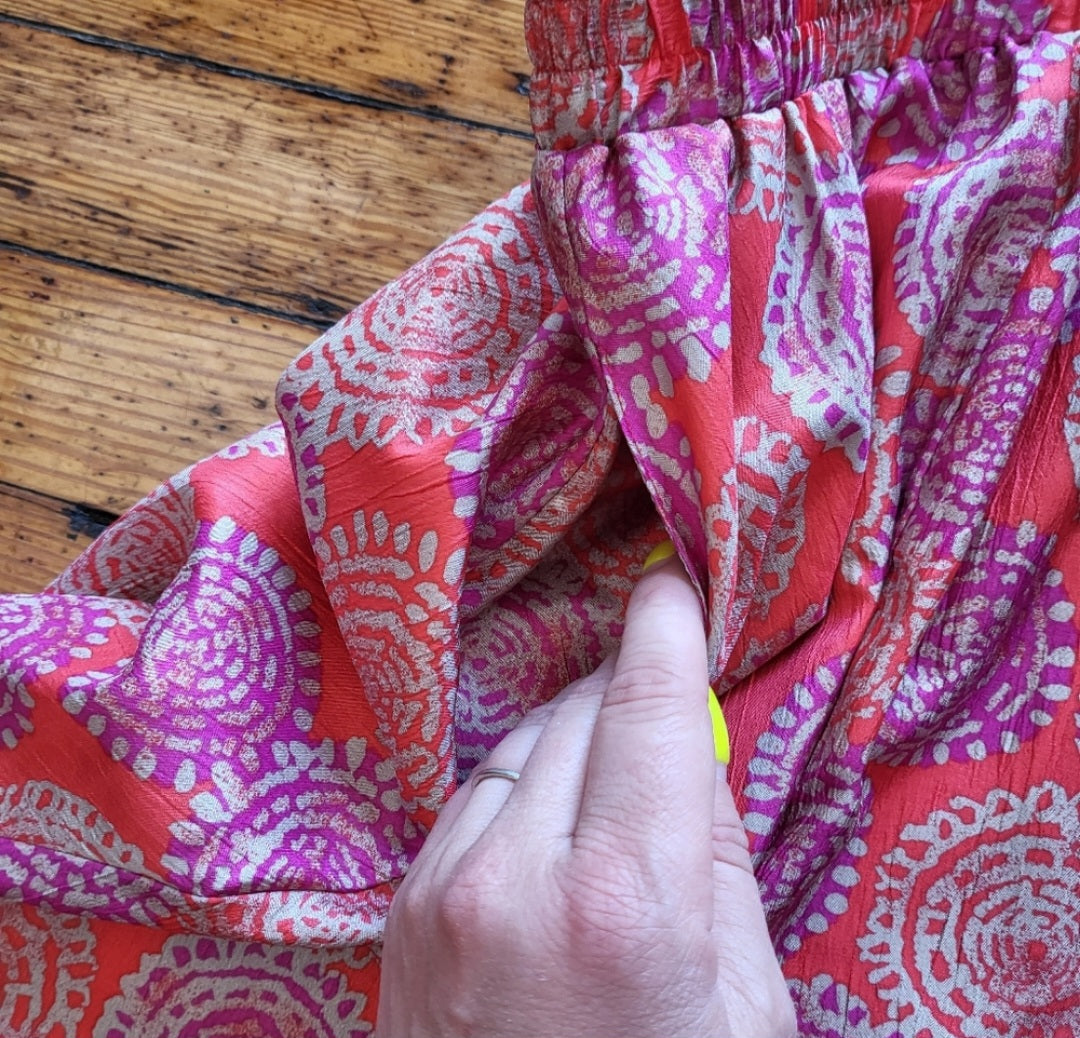 Leslie Fay Options Geometric Print Skirt  Vintage Vibes 607   