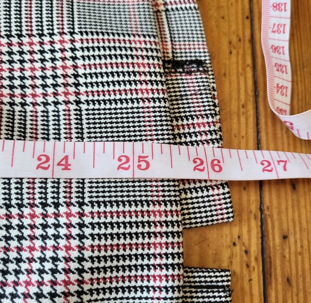 Haberdashery by Leslie Fay Glen Check Red Plaid Skirt Size 10  Vintage Vibes 607   