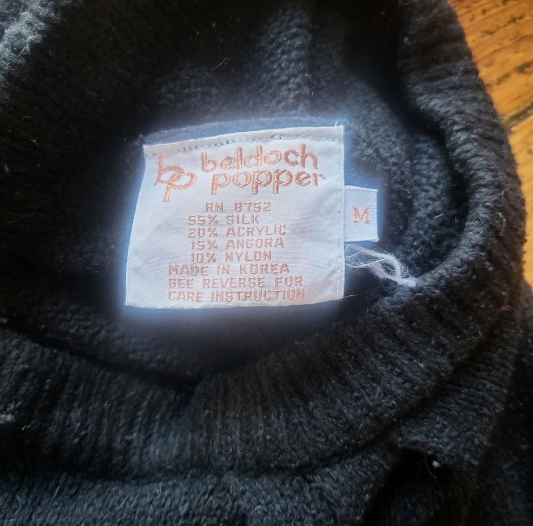 Beldoch Popper Knit Sweater Midi Skirt Size Medium  Vintage Vibes 607   