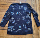 Laura Ashley Floral Embroidered Sweater Size Small  Vintage Vibes 607   