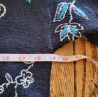 Laura Ashley Floral Embroidered Sweater Size Small  Vintage Vibes 607   